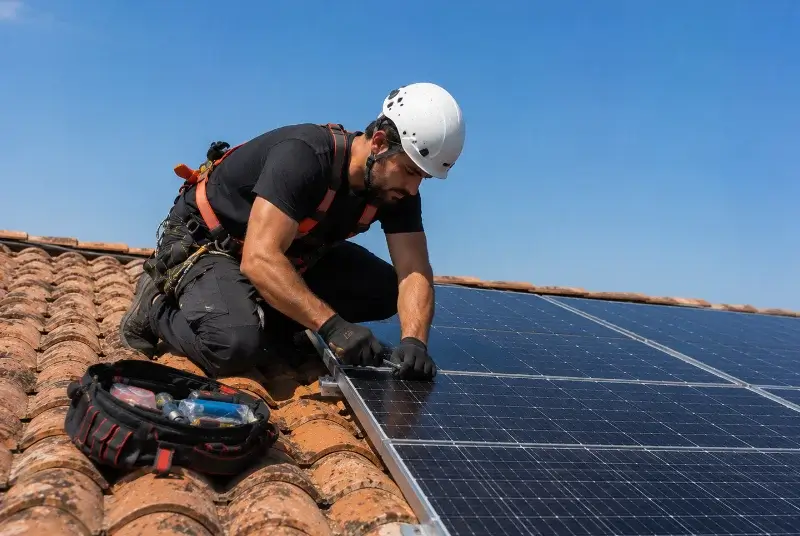 Maintenance et monitoring de panneaux solaires à Saint-Martin-de-Bernegoue