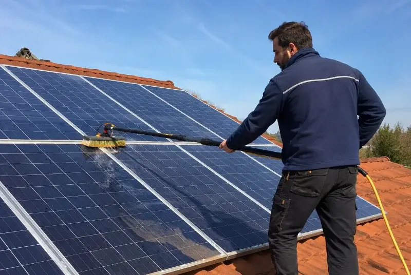 Nettoyage et entretien de panneaux solaires à Saint-Martin-de-Bernegoue